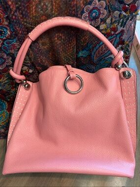 BCBG MAXAZRIA Women's Pink Leather Exterior Handbag